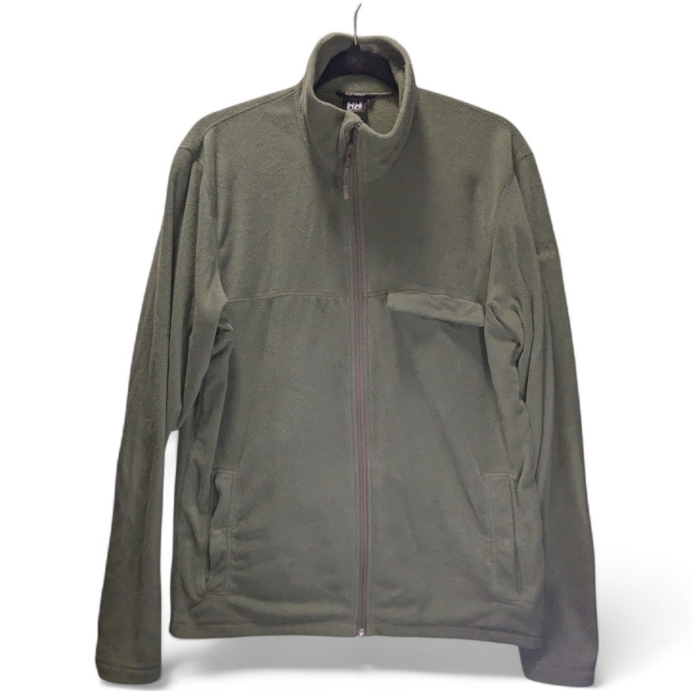 Helly Hansen Men's Green Fleece utility Jacket Underlayer Size L